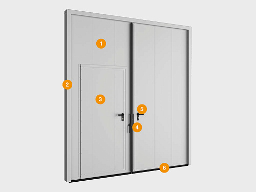 Конструкция Автоматические распашные ворота Doorhan SG-SS 2000х2400мм Конструкция Автоматические распашные ворота Doorhan SG-SS 2000х2400мм